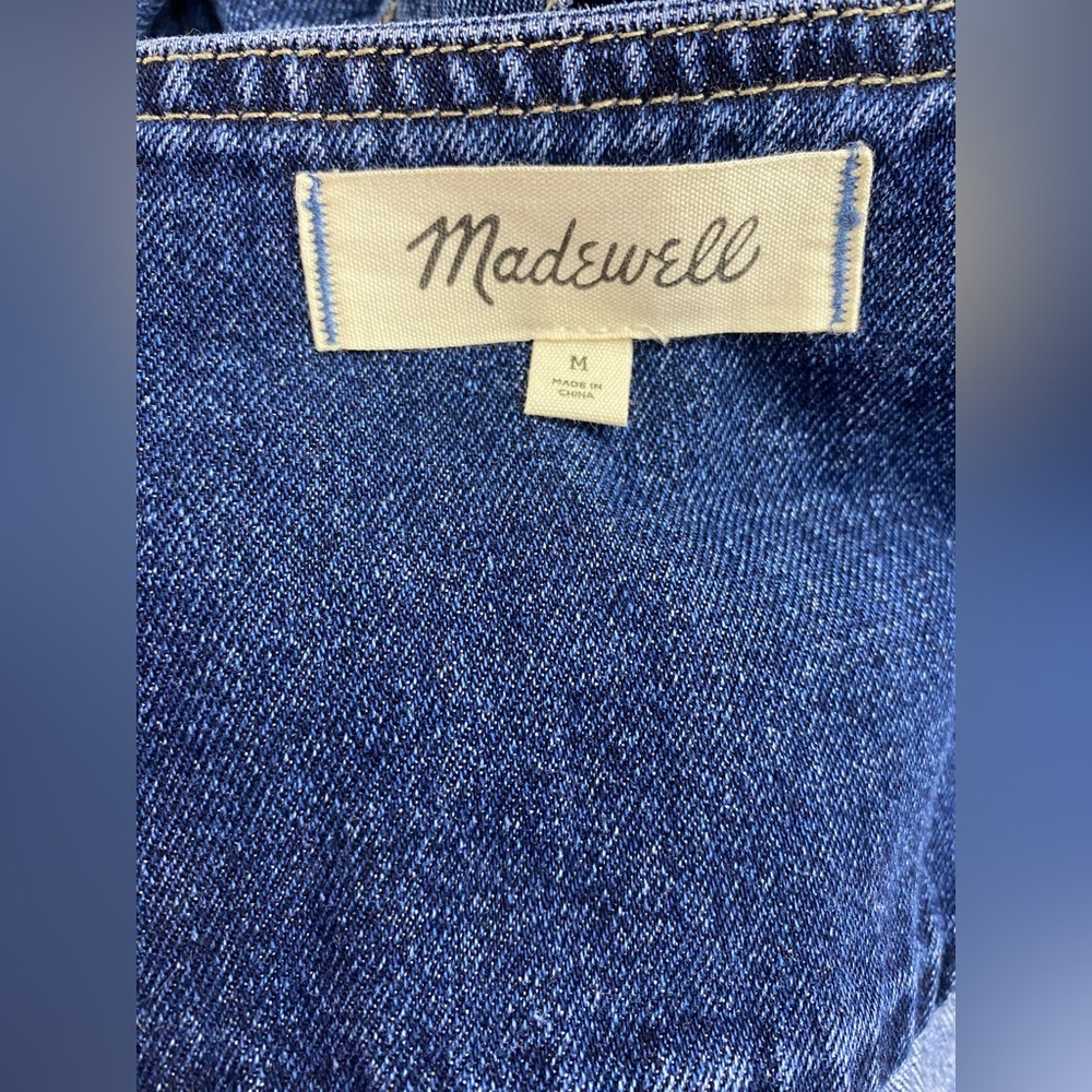 MADEWELL Denim Patch Pocket Coverall Jumpsuit in Amfield Wash - Picture 11 of 14